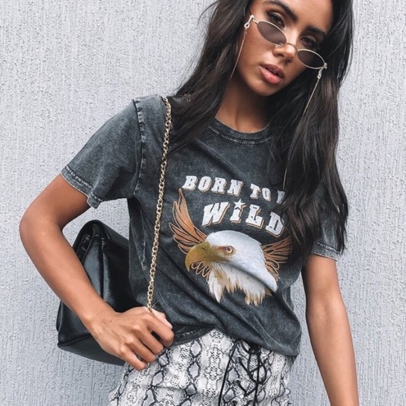 Beginning Boutique Tops - Beginning Boutique Born To Be Wild Tee